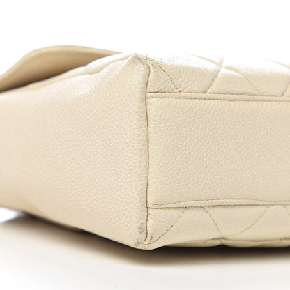 Chanel Caviar Quilted Small Single Flap Light Beige 19 of 21