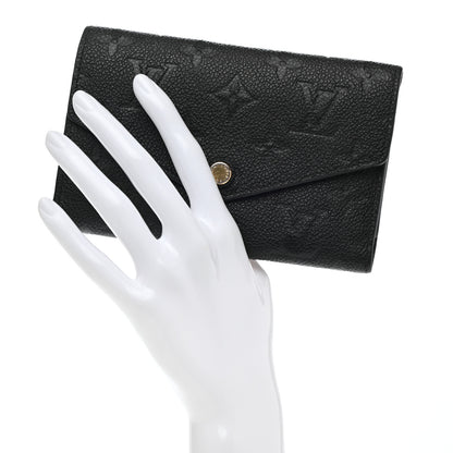 Louis Vuitton Empreinte Compact Curieuse Wallet Black 2 of 7