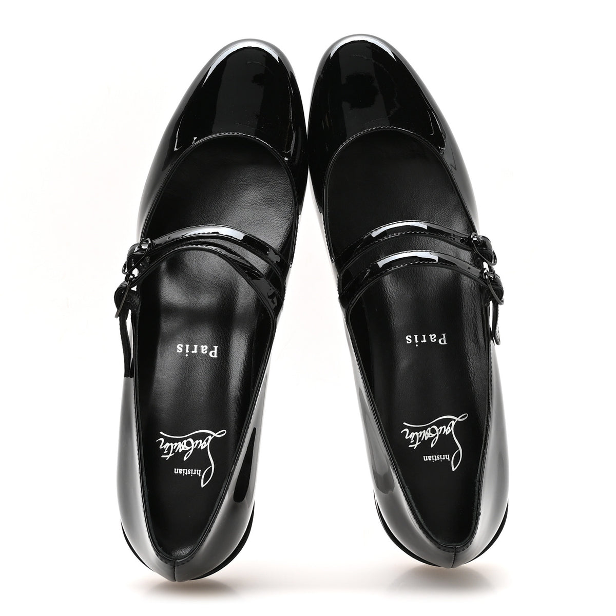 Christian Louboutin Patent Sweet Jane Flats 39 Black 2 of 8