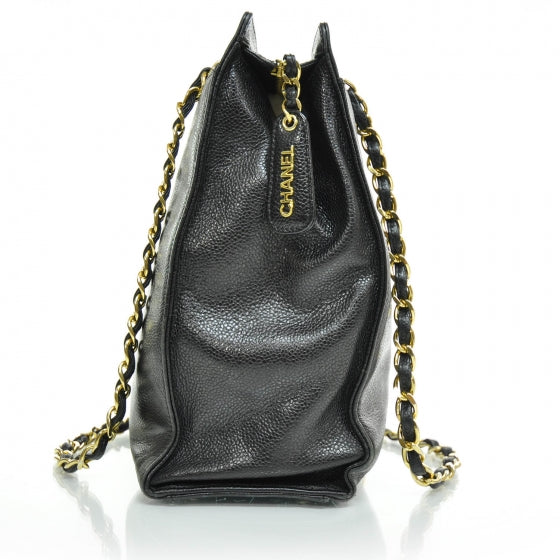 Caviar Shopper Tote Black