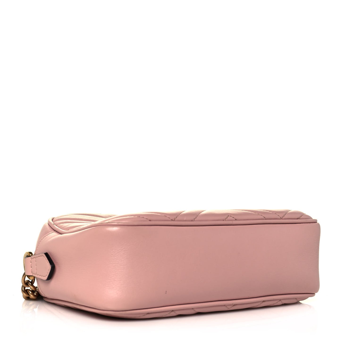 Calfskin Matelasse Small GG Marmont Chain Shoulder Bag Perfect Pink