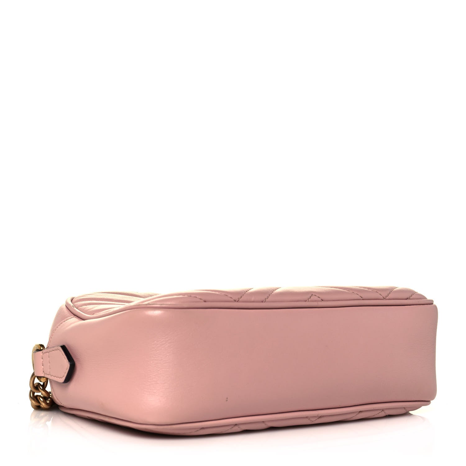 Gucci Calfskin Matelasse Small GG Marmont Chain Shoulder Bag Perfect Pink 4 of 17