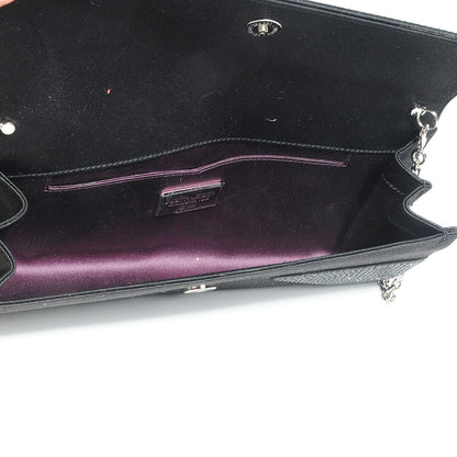 Judith Leiber Crystal Satin Soft Clutch Black 6 of 6