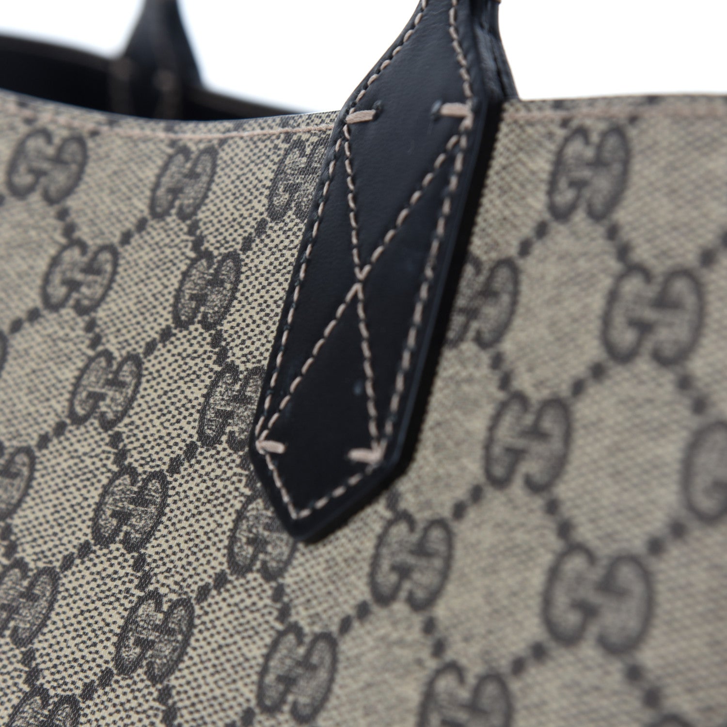 Gucci Calfskin GG Supreme Monogram Medium Reversible Tote Black 17 of 24
