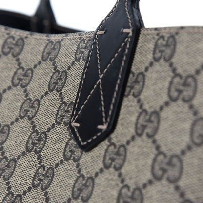 Gucci Calfskin GG Supreme Monogram Medium Reversible Tote Black 17 of 24