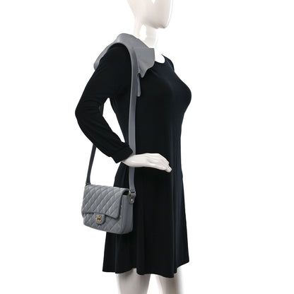 Chanel Calfskin Quilted Bolero De Chanel Flap Bag Grey 2 of 9