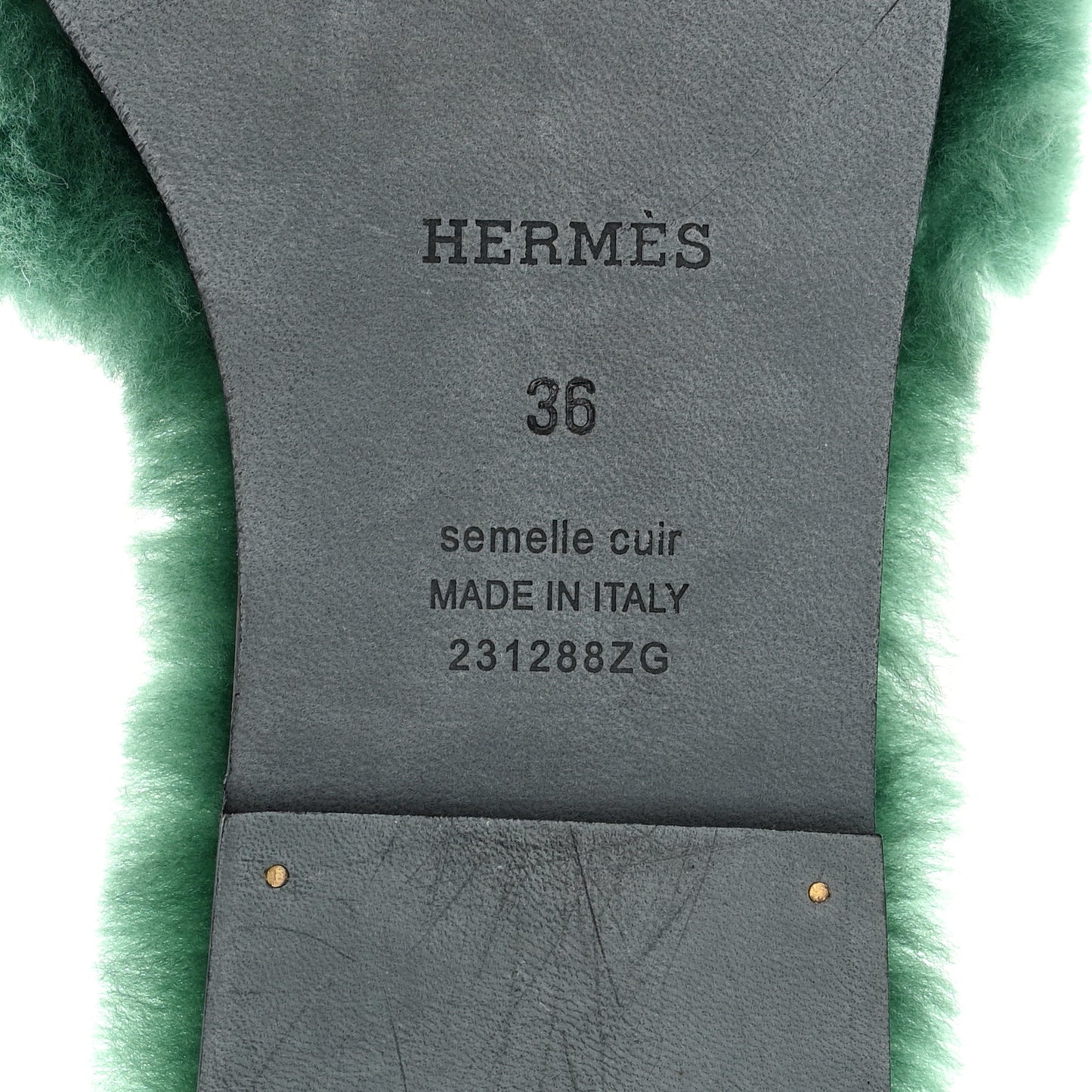 Woolskin Oran Sandals 36 Vert Anglais