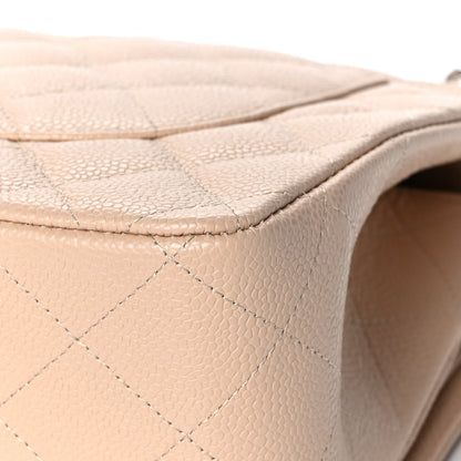 Chanel Caviar Quilted Jumbo Double Flap Beige Clair 12 of 12