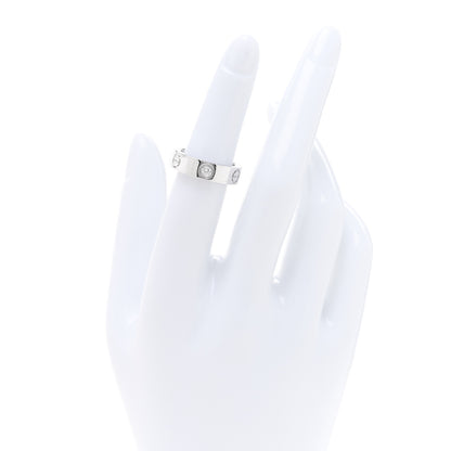Cartier 18K White Gold 3 Diamond 5.5mm LOVE Ring 50 5.25 2 of 5