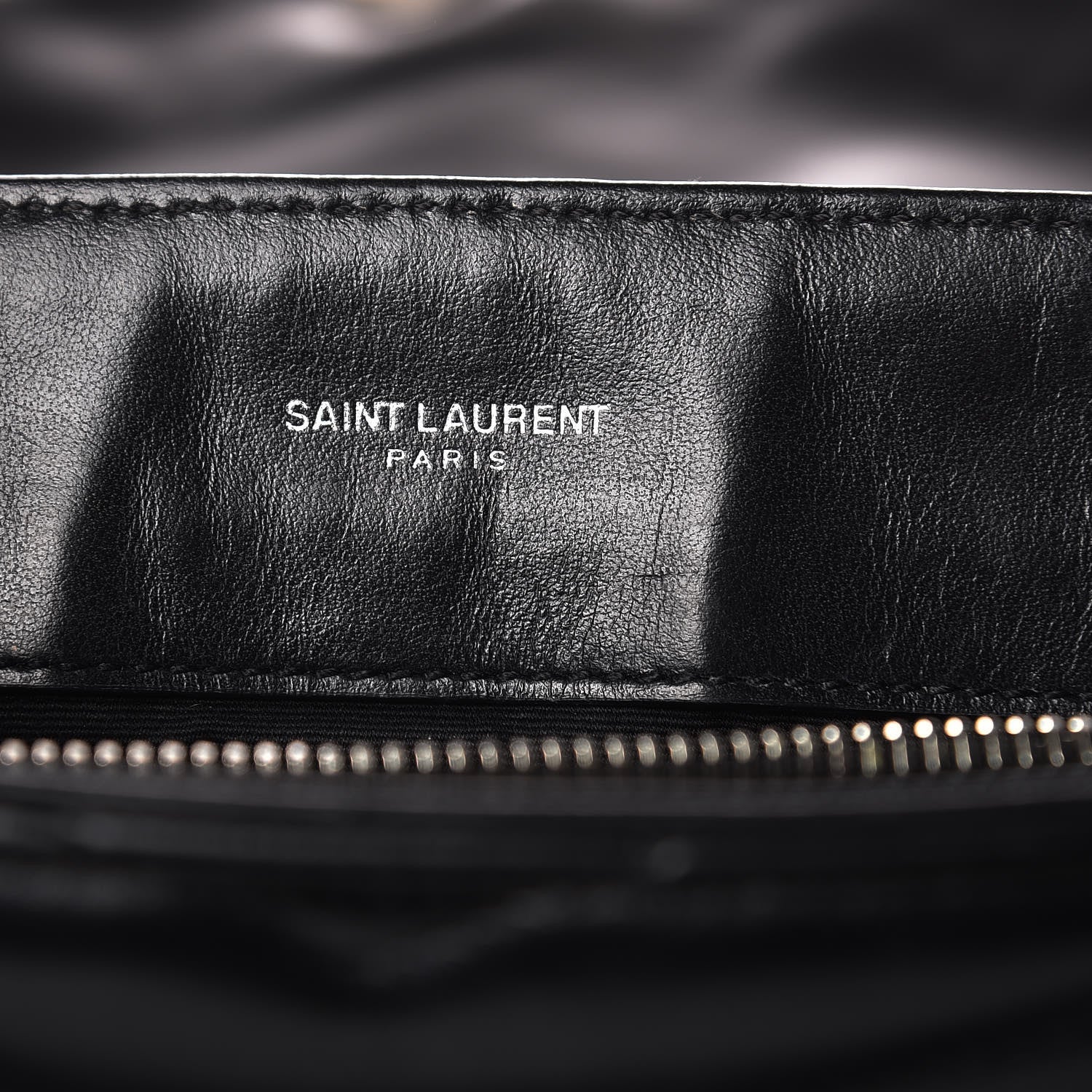Saint Laurent Calfskin Y Quilted Monogram Medium Loulou Chain Satchel Black 6 of 17