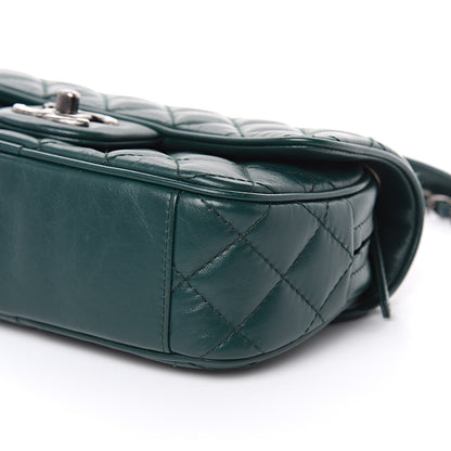 Chanel Aged Calfskin Quilted Small Easy Flap Green 9 of 10