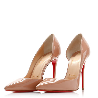 Christian Louboutin Patent Iriza 100 Pumps 40 Nude 3 of 9