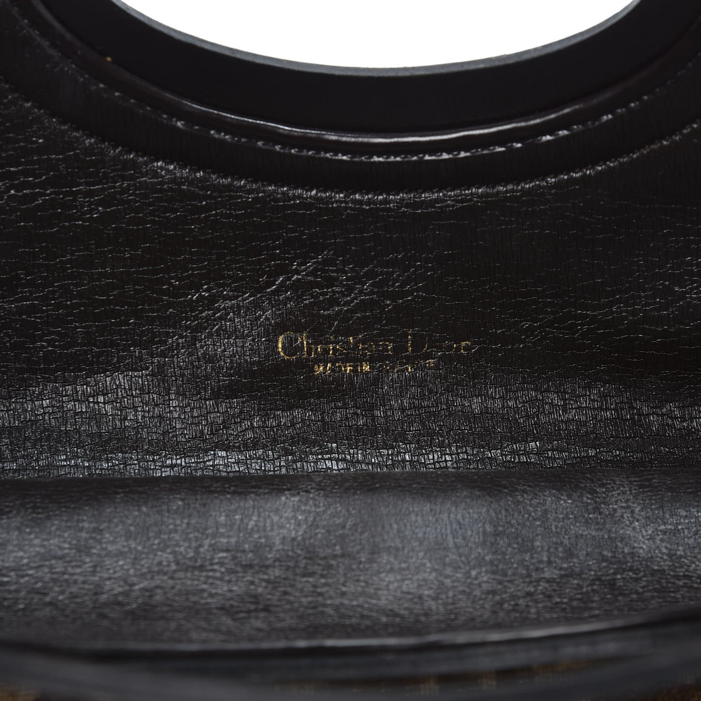 Monogram Fold Over Clutch Brown