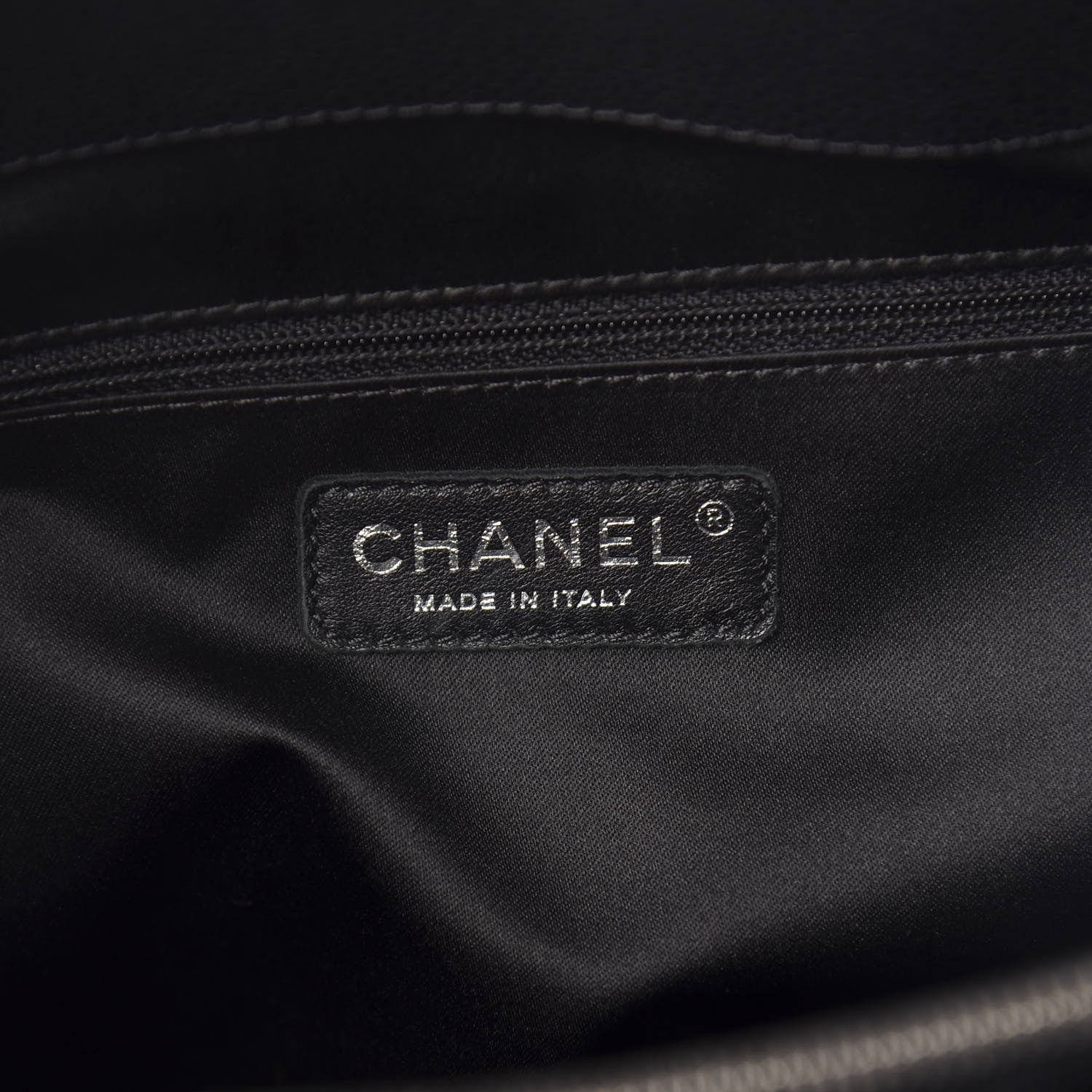 Chanel Caviar Quilted XL Grand Shopping Tote GST Black 8 of 10