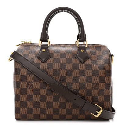 Louis Vuitton Damier Ebene Speedy Bandouliere 25 1 of 10