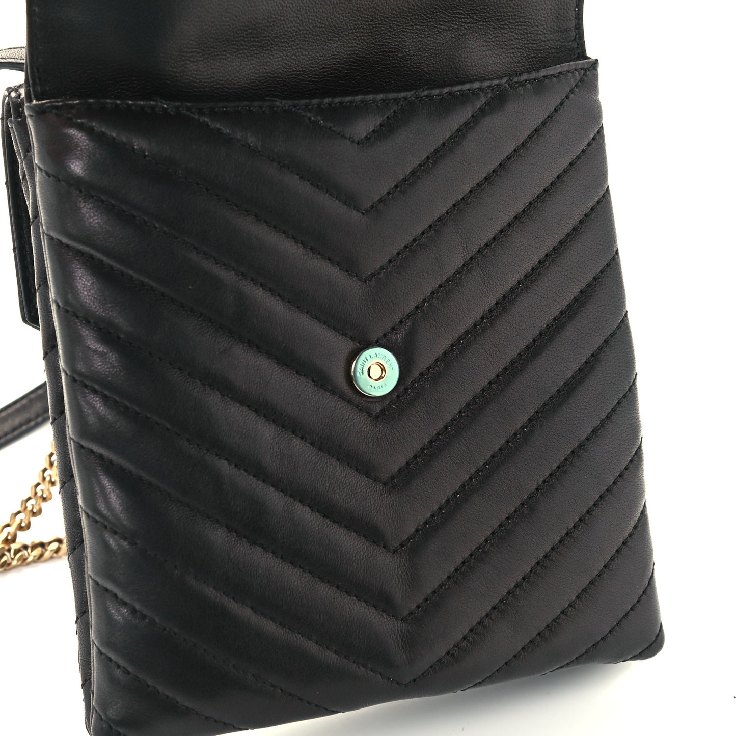 Lambskin Quilted Double Flap Bag Black