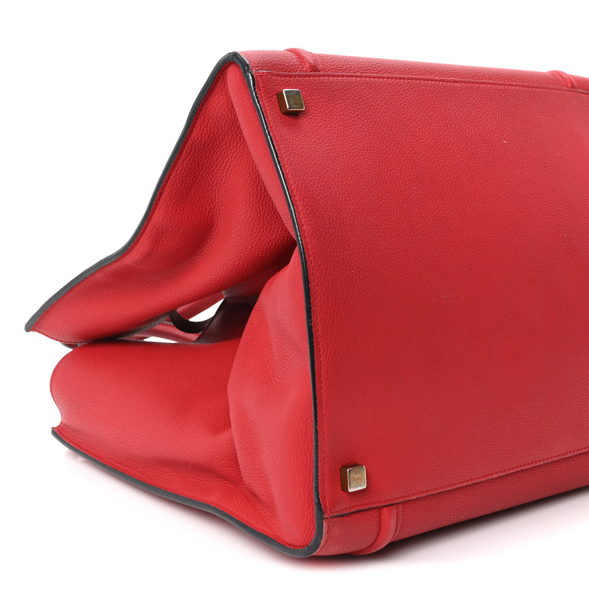 Celine Baby Grained Calfskin Medium Phantom Luggage Carmin 9 of 10