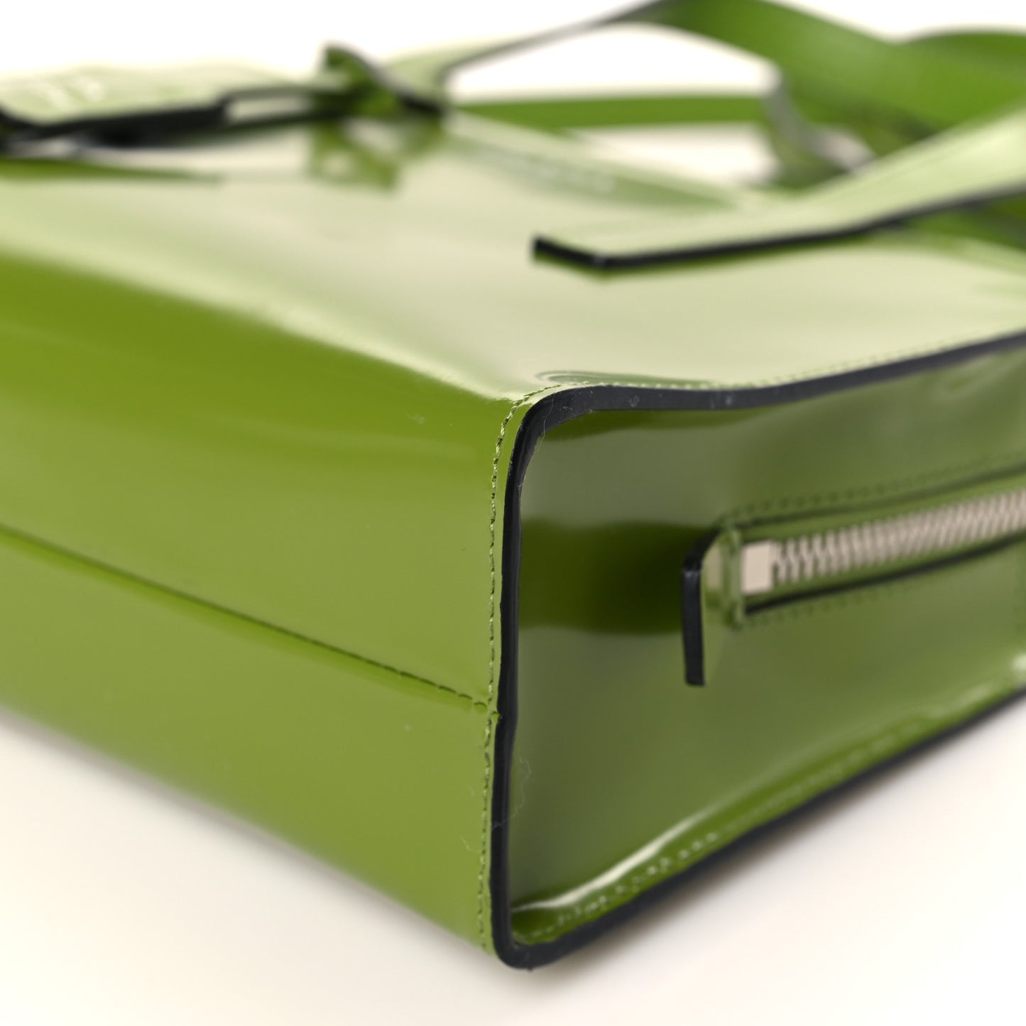 Spazzolato Mini Re-Edition 1995 Double Handle Handbag Felce