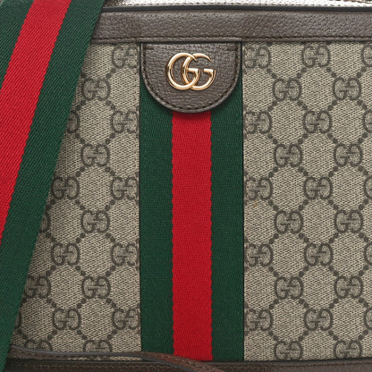 Gucci GG Supreme Monogram Web Small Ophidia Top Handle Shoulder Bag Brown 8 of 10