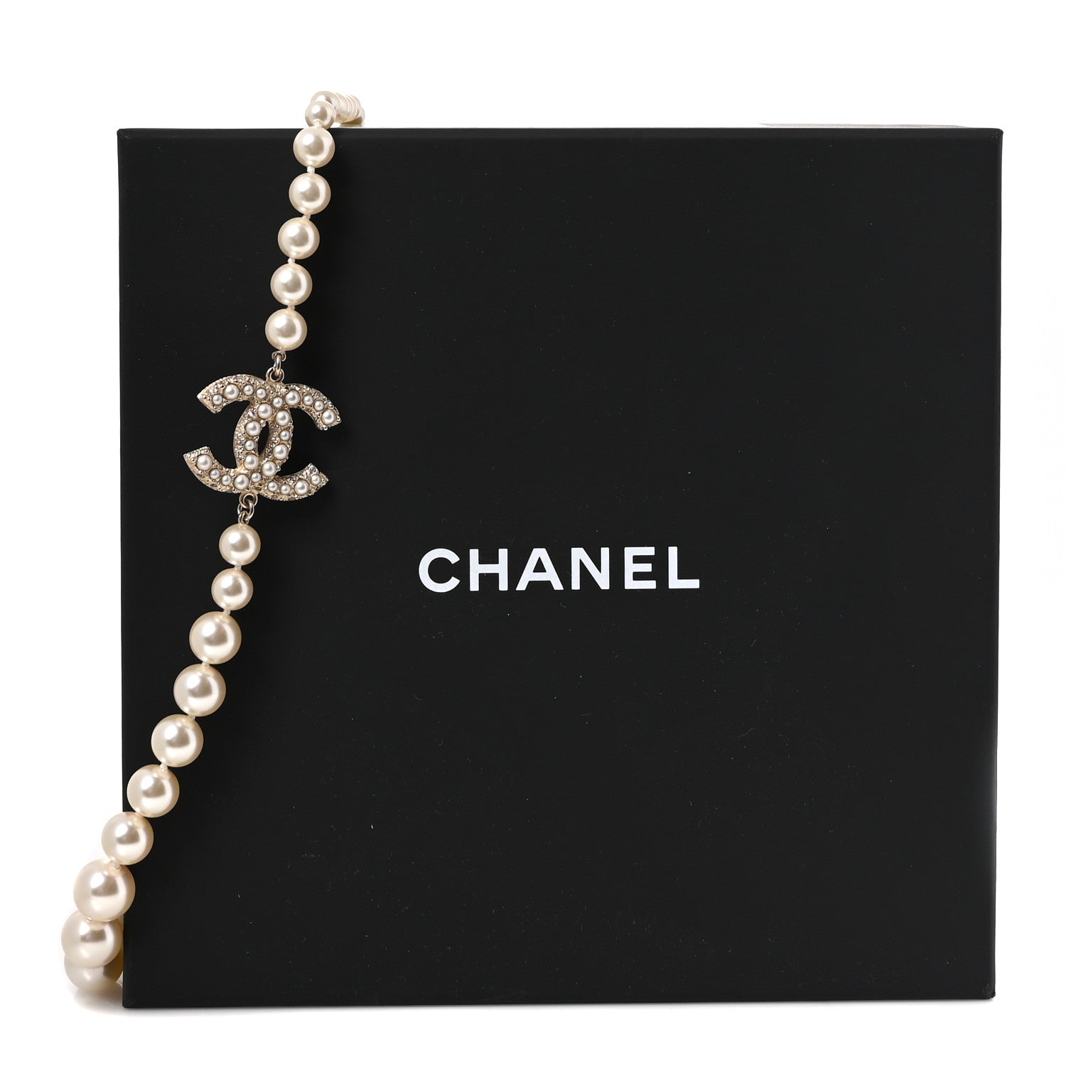 Chanel Pearl CC 100th Anniversary Necklace Light Gold 5 of 5