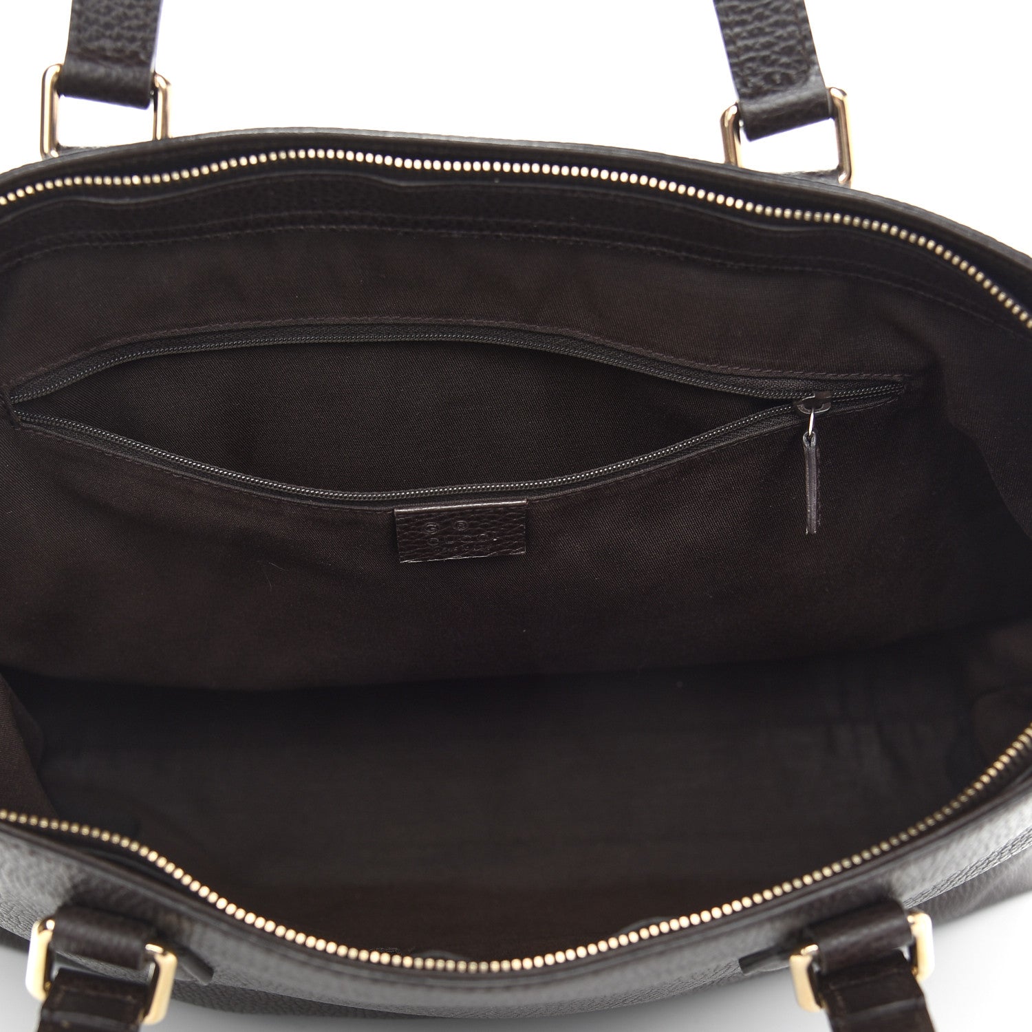 Gucci Calfskin Large Bamboo Tassel Top Handle Tote Brown 5 of 15