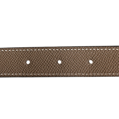 Hermes Swift Epsom 24mm Gamma Belt 90 Black Etoupe 5 of 10