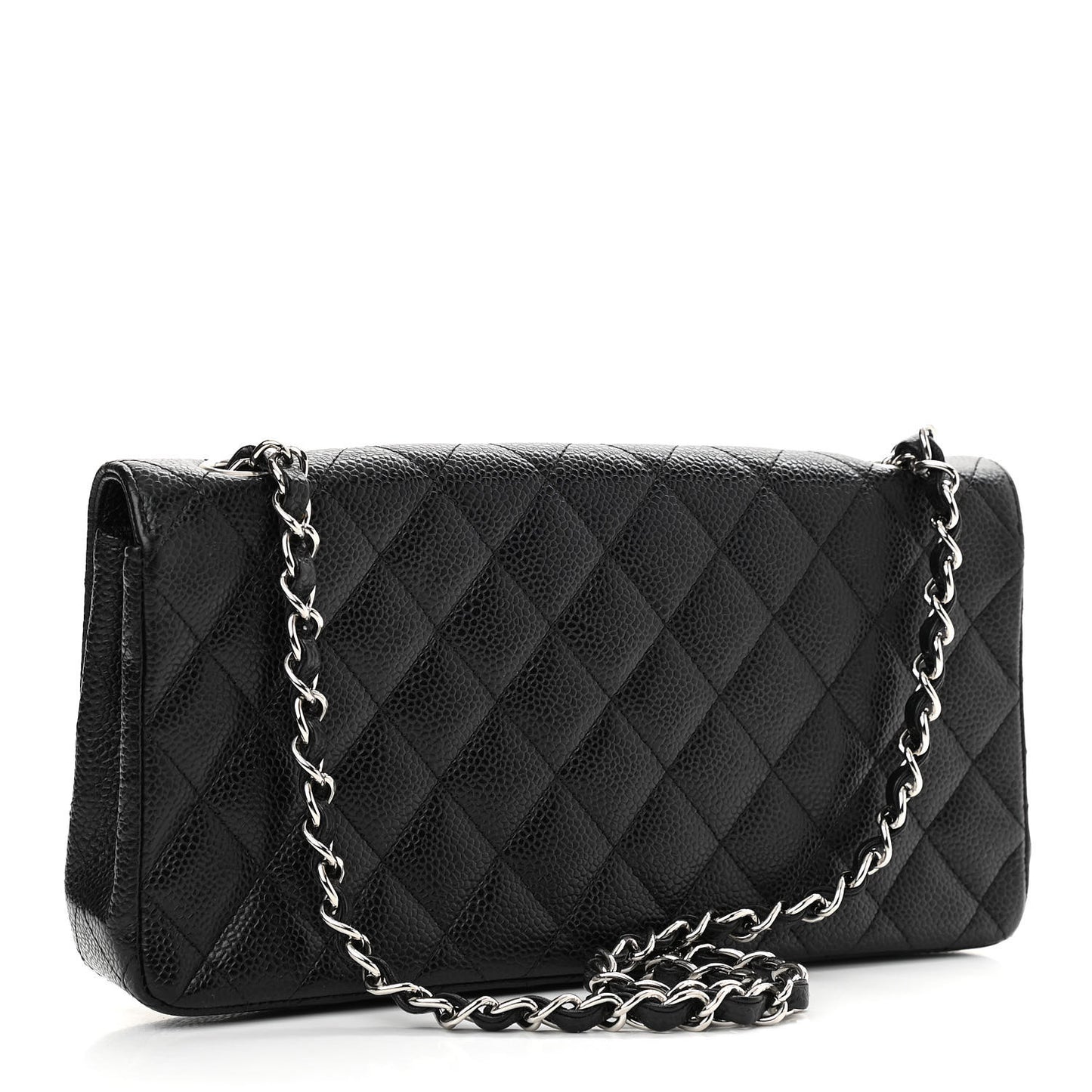 Caviar Quilted East West Flap Black