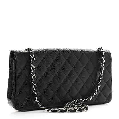 Chanel Caviar Quilted East West Flap Black 3 of 11