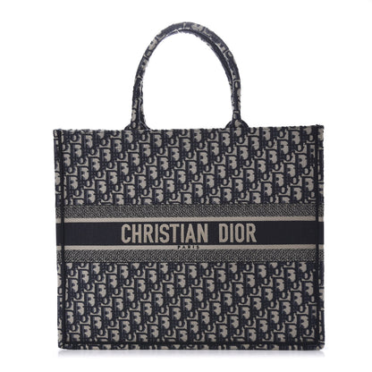 Christian Dior Oblique Book Tote Blue Multicolor 1 of 10