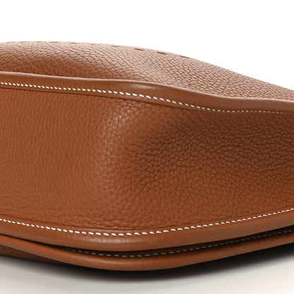 Hermes Taurillon Clemence Evelyne III PM Gold 9 of 9