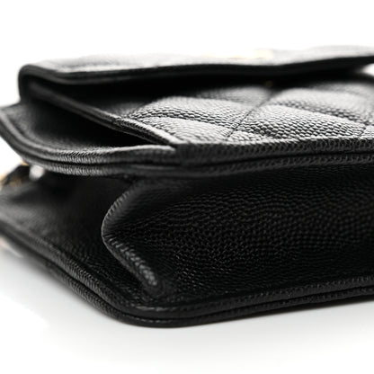 Chanel Caviar Quilted In & Out Chain Wallet Black 9 of 12