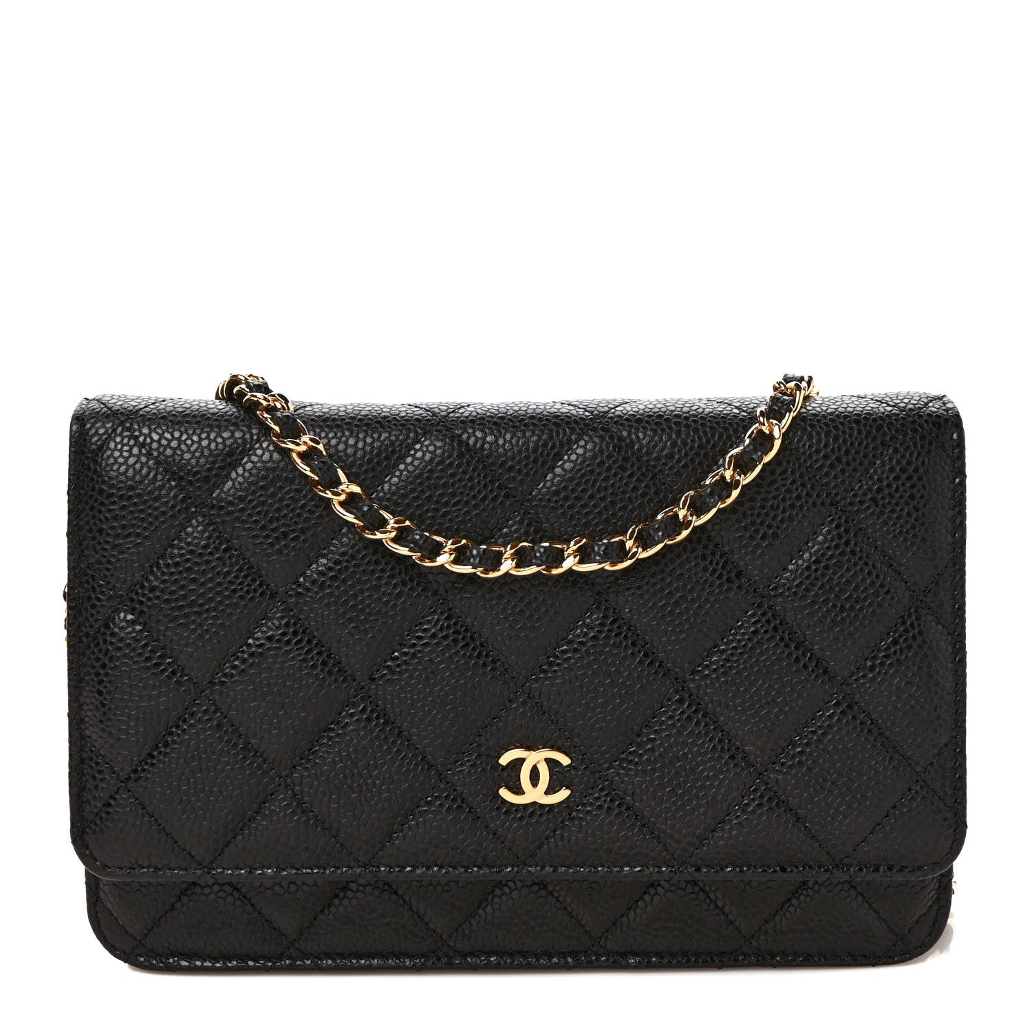 Chanel Caviar Quilted Wallet on Chain WOC Black 1 of 10