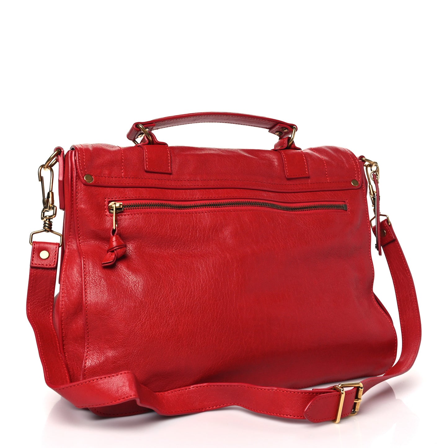 Lambskin Large PS1 Satchel Lipstick Red