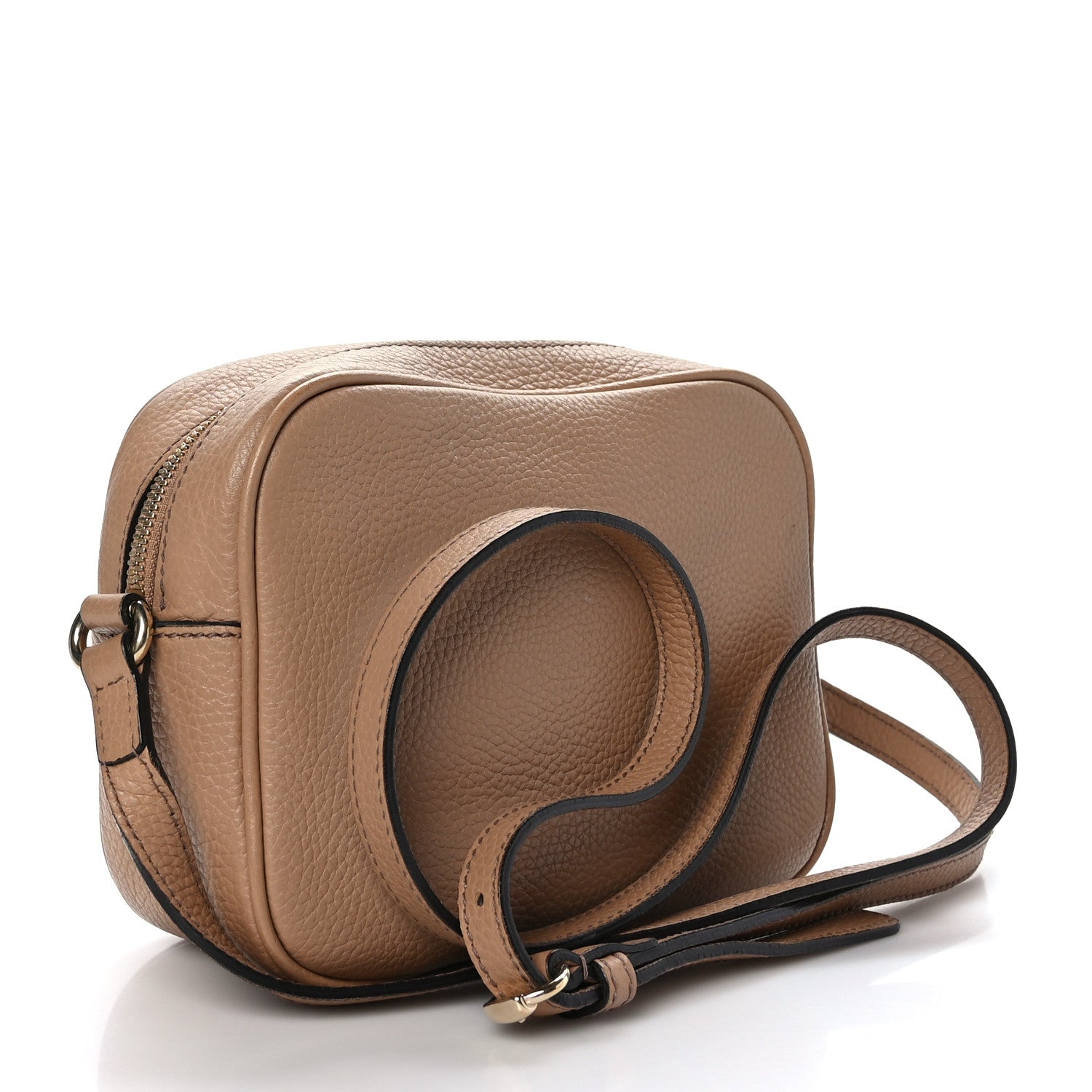 Gucci Pebbled Calfskin Small Soho Disco Bag Camelia 3 of 12