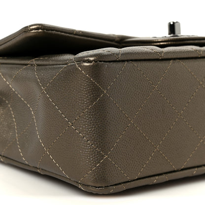 Chanel Iridescent Caviar Quilted Mini Rectangular Flap Bronze 10 of 12