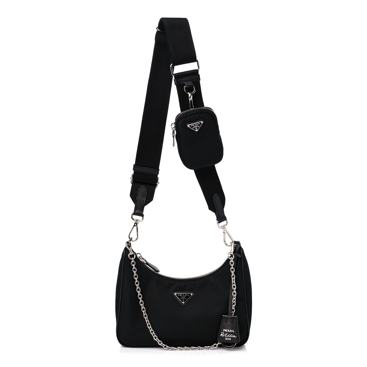 Prada Nylon Re-Edition 2005 Shoulder Bag Black 1 of 8