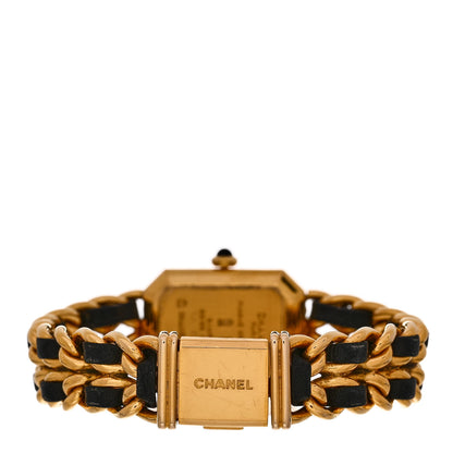Chanel Stainless Steel Lambskin 20mm Chain Premiere Quartz Watch Gold M 3 of 4