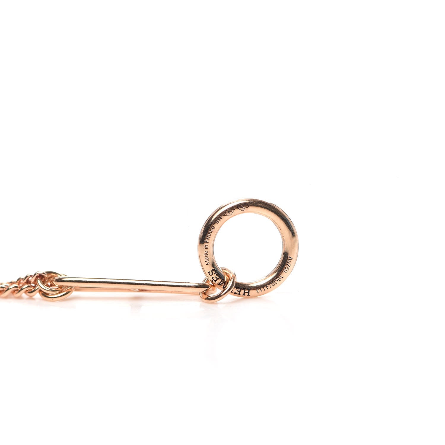 Hermes 18K Rose Gold Echappee Bracelet SH 4 of 5