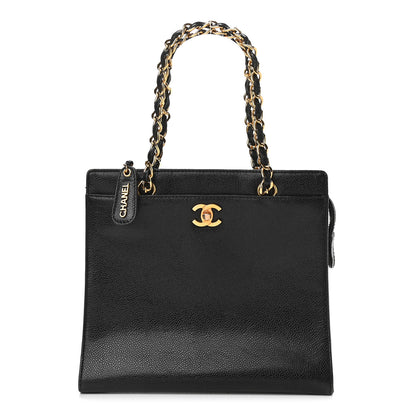 Chanel Caviar CC Shopper Tote Black 1 of 7