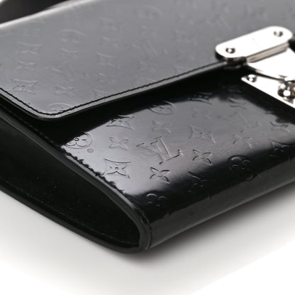 Louis Vuitton Monogram Glace Anouchka Pochette MM Black 8 of 23