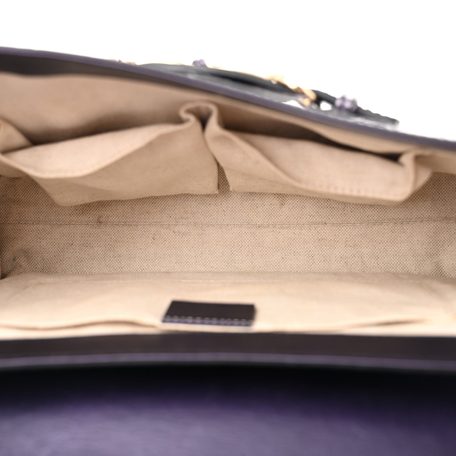 Gucci Shine Guccissima Medium Emily Chain Shoulder Bag Melanzana 5 of 12