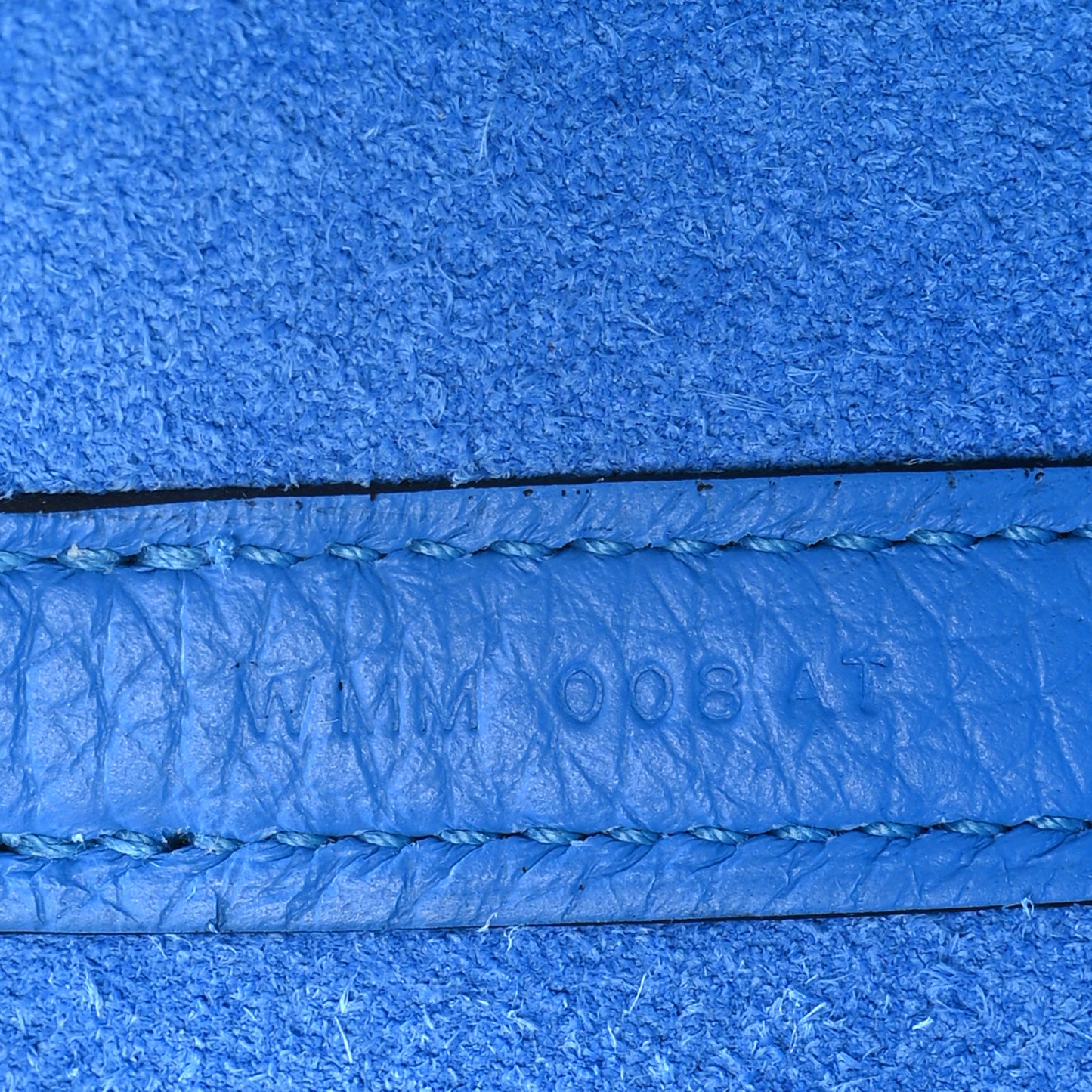 Taurillon Clemence Picotin Lock 22 MM Bleu Hydra