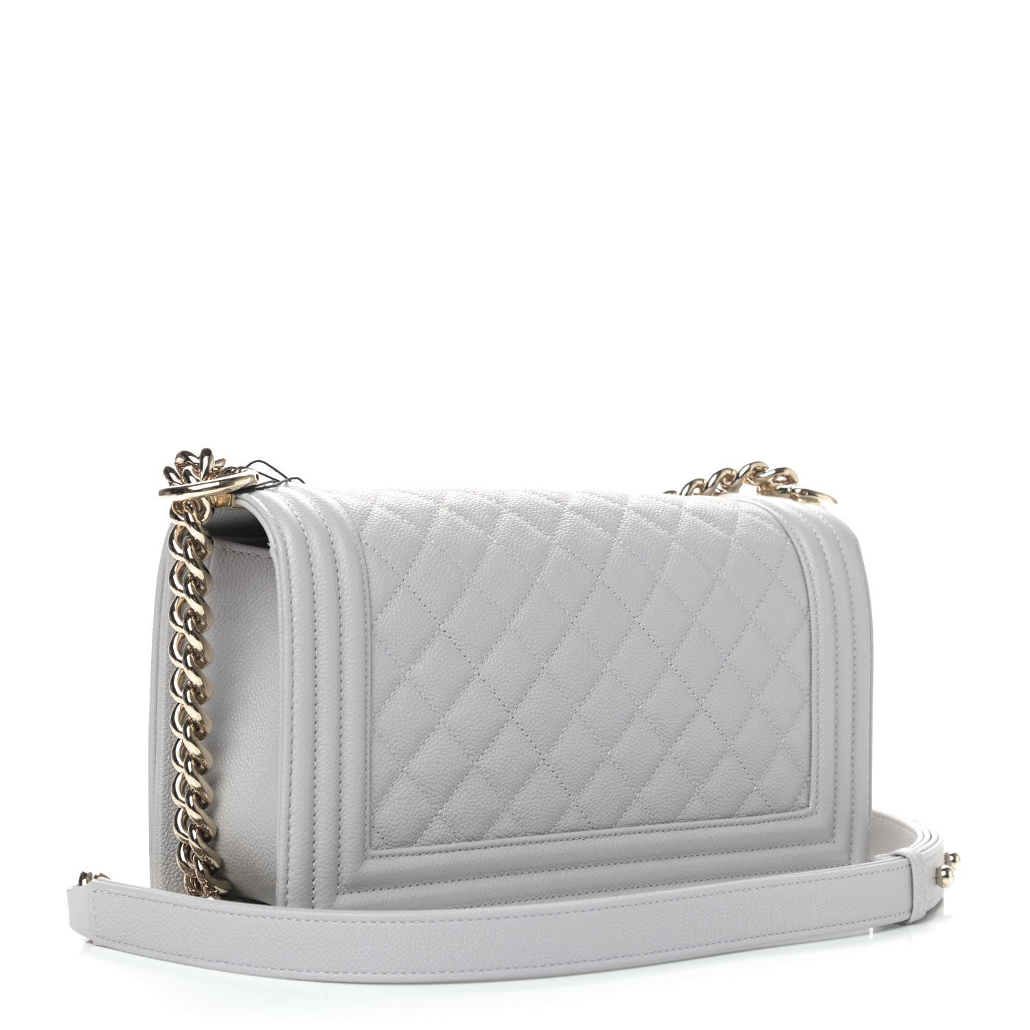 Chanel Caviar Quilted Medium Boy Flap Grey 2 of 4