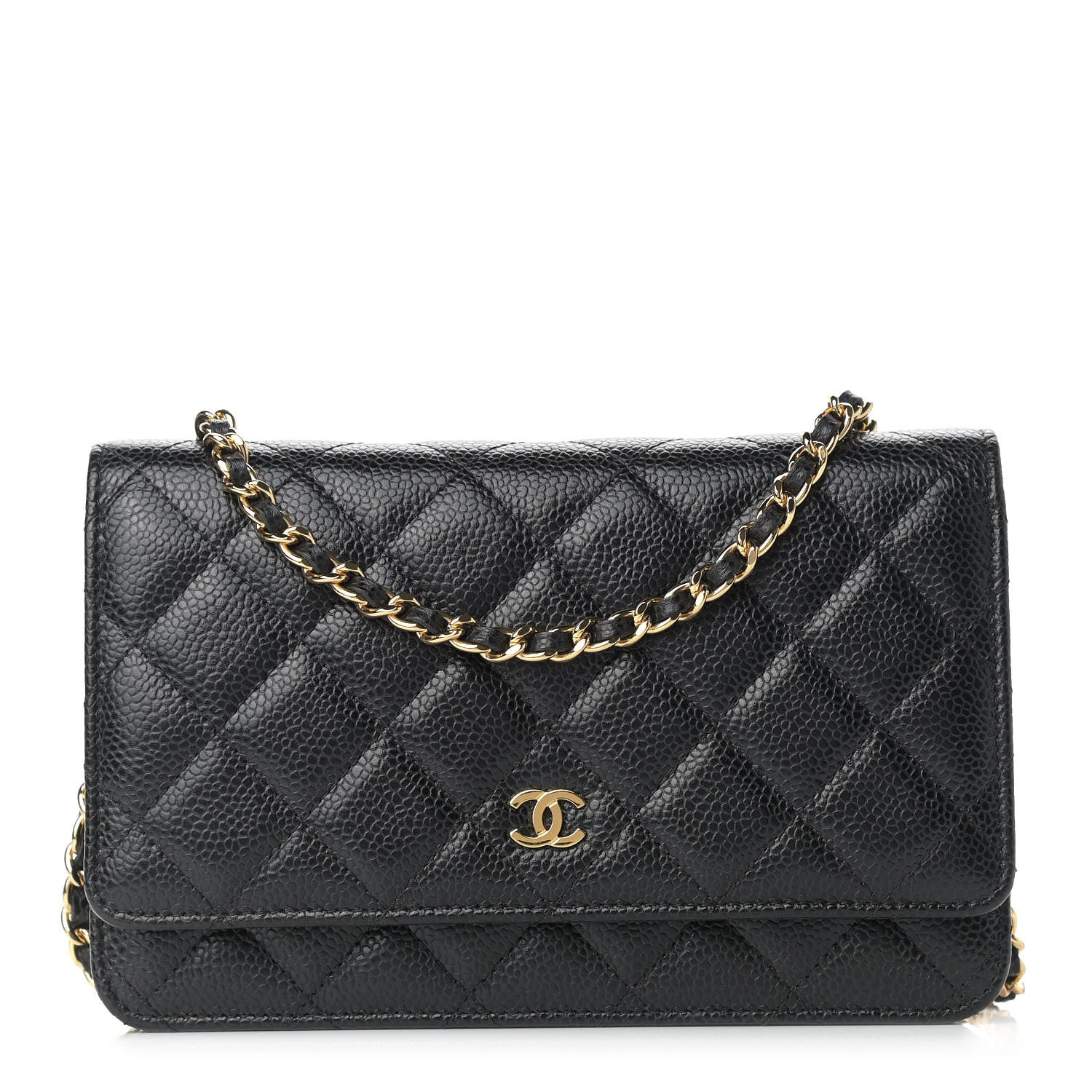 Chanel Caviar Quilted Wallet On Chain WOC Black 1 of 13