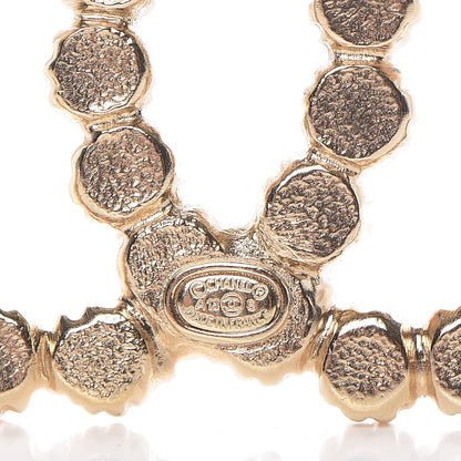 Chanel Pearl CC Brooch Pin Gold 4 of 5