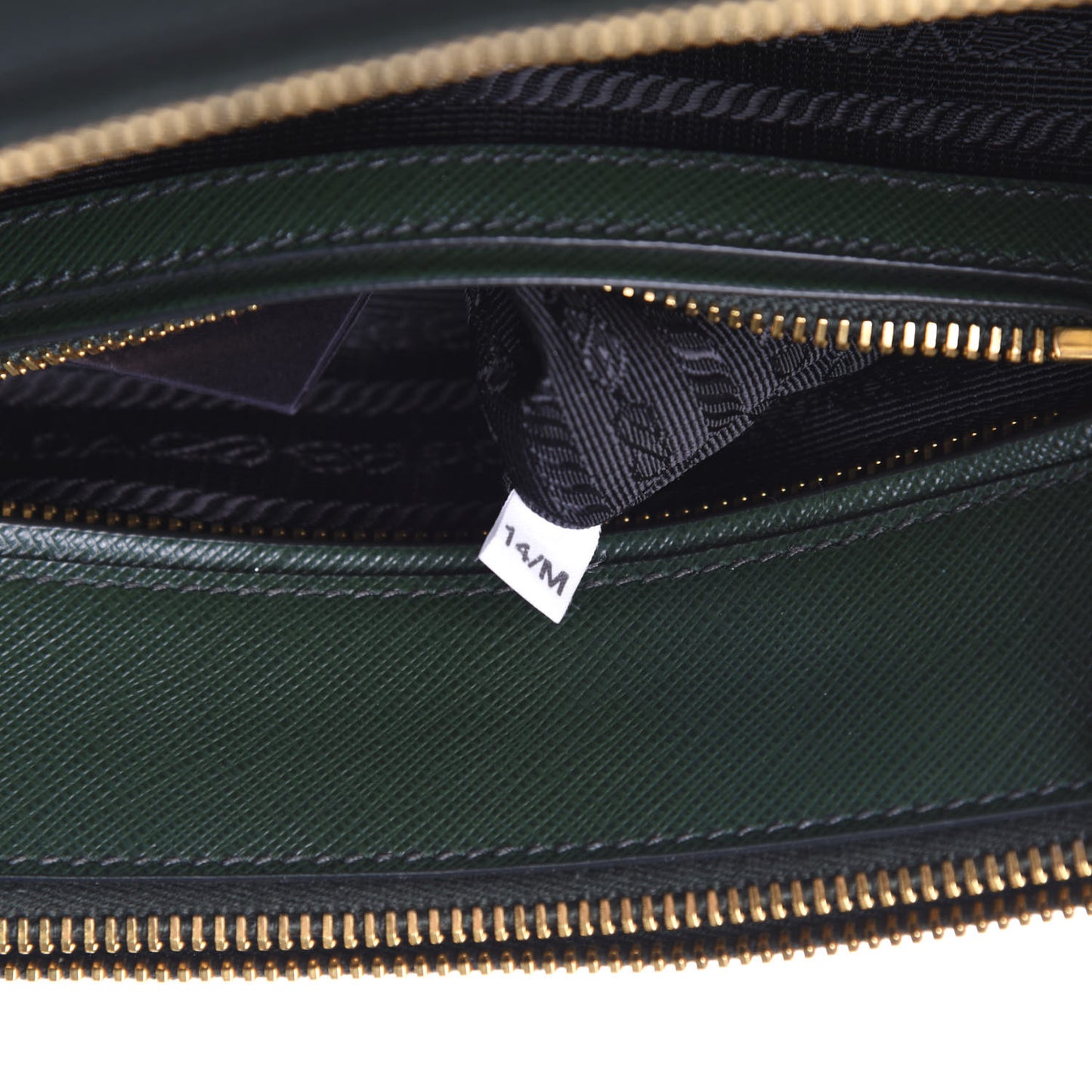 Saffiano Small Galleria Double Zip Tote Smeraldo