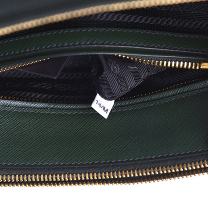 Prada Saffiano Small Galleria Double Zip Tote Smeraldo 9 of 12