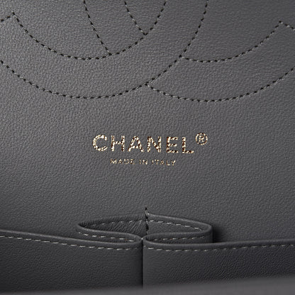 Chanel Caviar Quilted Jumbo Double Flap Grey 6 of 11