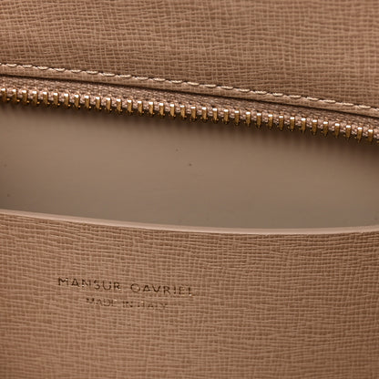 Mansur Gavriel Saffiano Small Zip Tote Beige 6 of 9