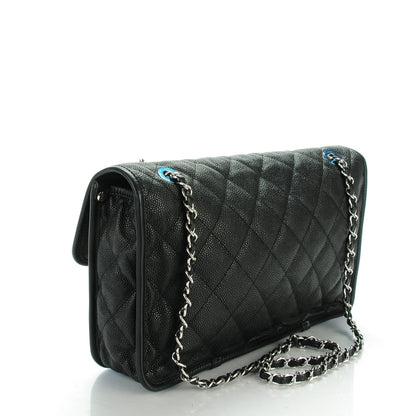 Chanel Caviar Quilted Large French Riviera Flap Black 3 of 8